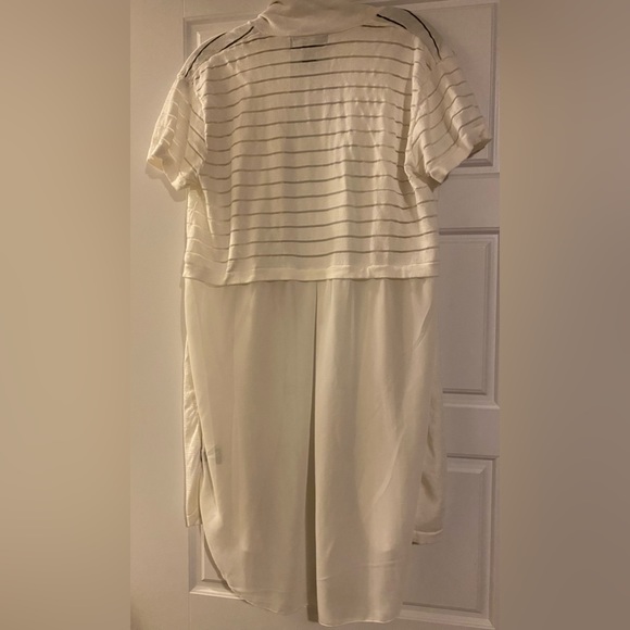 August Silk chiffon white cardigan - Picture 2 of 5